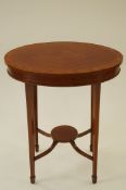 A small Victorian oval occasional table