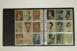 A collection of adult cards including New American Pin Ups, Don Paresis etc.