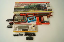 A collection of various railway and trains. Item including boxed Hornby "Flying Scotsman" and