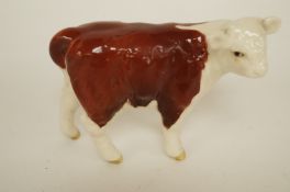A Beswick Hereford calf