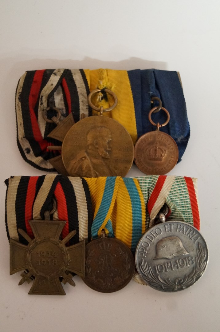 A collection of six various WWI German medals