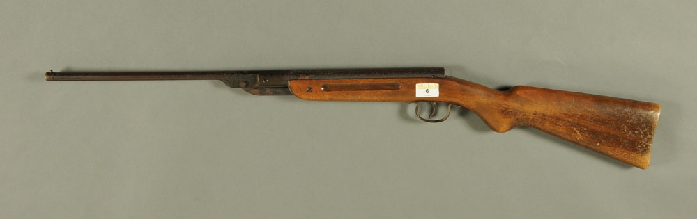 Diana Model 22 .177 air rifle, smooth bore, the butt stamped "1138".