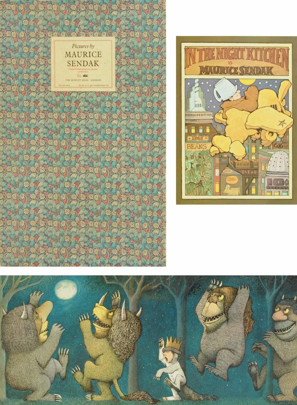 Maurice Sendak, limited edition series of pictures, by The Bodley Head, 466/1000, depicting images