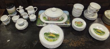 A collection of Villeroy & Boch "Design Naïf" pattern dinnerwares to include lidded tureen, dinner