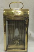 A Davey & Co. of London Limited, London England brass lamp (converted to electricity)