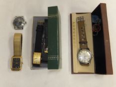 A Timex gentleman's watch, a Nivado gentleman's watch, a Longines Automatic Conquest gentleman's