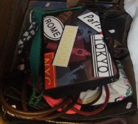 A box containing various modern handbags