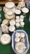 A collection of Wedgwood "Athens" pattern coffee wares, a Royal Doulton "Lady Woodmouse" figurine,