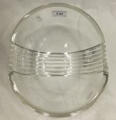 A Tiffany & Co. clear glass bowl