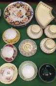 A collection of 19th Century Wedgwood creamware with brown / black painted borders, to include three