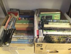Two boxes of books on the subject of gardening etc