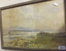 WILLIAM BINGHAM-MCGUINNESS (1849-1928) "Scottish landscape", watercolour, signed bottom right