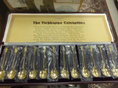 A cased set of 12 silver gilt Titchborne spoons, limited edition No'd. 522 / 500 (by BM, London,