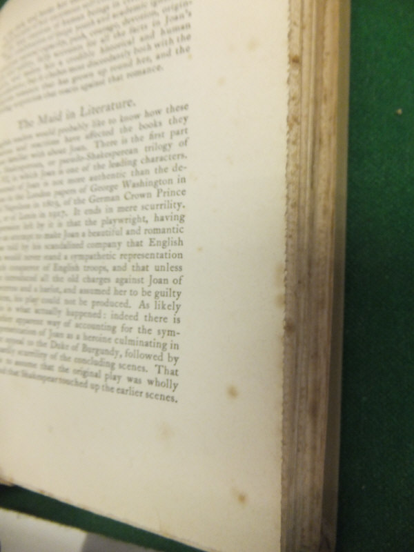 BERNARD SHAW "St. Joan: A Chronicle Play in Six Scenes and an Epilogue", published Constable & Co. - Image 14 of 20