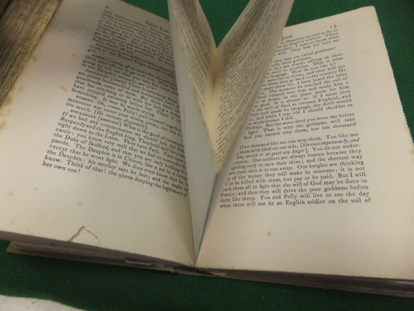 BERNARD SHAW "St. Joan: A Chronicle Play in Six Scenes and an Epilogue", published Constable & Co. - Image 9 of 20