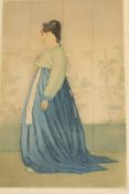 AFTER ELIZABETH KEITH (1887-1956)  "Daughter of the House of Min", coloured etching, signed in