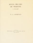 T E LAWRENCE "Seven Pillars of Wisdom", published Jonathon Cape, London, 1935 (general circulation),