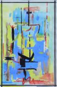 THE HON. MICHAEL LANGHORNE ASTOR (1916-1980) "Abstract study", mixed media, signed and dated 1962