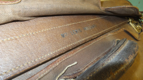 An early 20th Century leather travel case initialled "F M", with fitted interior containing - Image 9 of 16