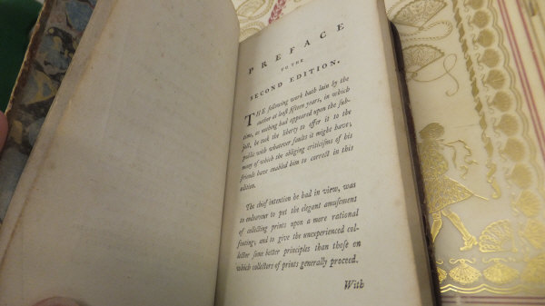 WILLIAM GILPIN "An Essay upon Prints...", 2nd edition, published London 1768, marbled boards with - Image 3 of 21