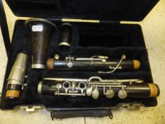 A Gabart a Paris clarinet, housed in a black carrying case