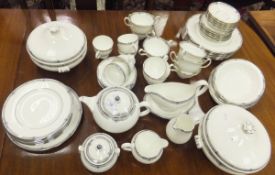 A collection of Wedgwood "Amherst" pattern dinner and tea wares to include two lidded tureens, three