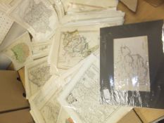 A collection of approximately 110 various 18th, 19th and 20th Century maps AFTER THOMAS KITCHIN,