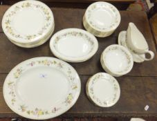 A Wedgwood "Mirabelle" pattern part dinner service to include dinner plates, salad plates, tea