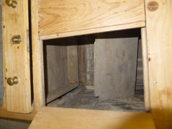 A 19th Century pine pot cupboard   CONDITION REPORTS  Heavy wear, stains, scuffs, chips, splits, - Image 5 of 5