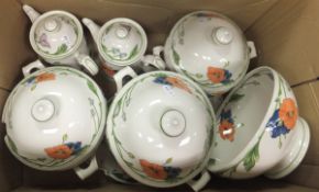 A box containing Villeroy & Boch "Amapolo" pattern dinner wares   CONDITION REPORTS  Light general