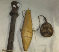 A Peruvian blowpipe with darts