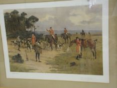AFTER GOODWIN KILBURNE "Hunting scenes", a set of four, published A. Baird Carter 1906