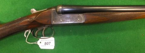A Manton & Co of Calcutta and Delhi 20 bore shotgun, double barrel, side by side, box lock, non-