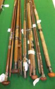 A collection of six Victorian greenheart salmon fly rods, to include examples by P.D. Malloch,