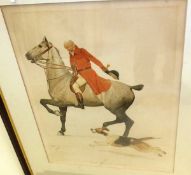 AFTER CECIL ALDIN "The Huntsman", chromolithograph