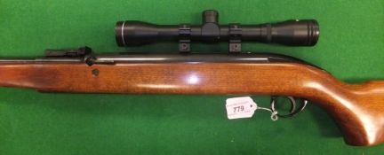 A BSA Airsporter .22 air rifle, with Webley 4 x 32 scope, and Armex Force One gun bag   CONDITION