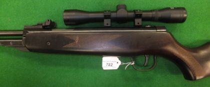 A Sportsmarketing SMK DB5 .22 air rifle, with Nikko Stirling Mountmaster 4 x 32 scope