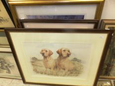 AFTER JAMES ROWLEY "Golden Labs", colour print, limited edition 280/850, AFTER JAMES ROWLEY "Black