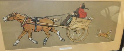 AFTER CECIL ALDIN "Trot trot my pony trot", chromolithograph