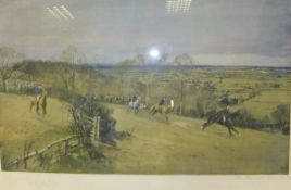 AFTER LIONEL EDWARDS "The Beaufort - Daunsey Vale", colour print, signed in pencil bottom left
