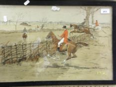 AFTER SNAFFLES (CHARLES JOHNSON PAYNE) "The stake and bound", heightened chromolithograph