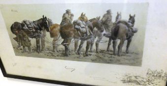 AFTER SNAFFLES (CHARLES JOHNSON PAYNE) "Gunners", chromolithograph heighted with white and body