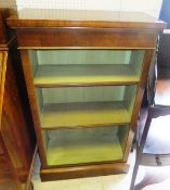 A mahogany open bookcase   CONDITION REPORTS  Of fairly new construction and of various