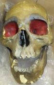 A Victorian anatomical teaching skull   CONDITION REPORTS  skull has been cracked and glued, missing