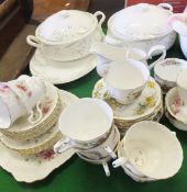 A small collection of Royal Albert "For All Seasons Hazy Dawn" pattern dinnerwares, together with