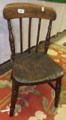 A 19th Century beech and elm child's stickback chair