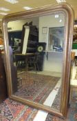 A large late 19th / early 20th Century giltwood and gesso mantel mirror   CONDITION REPORTS  Various