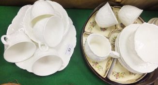 A collection of Coalport "Countryware" teawares, together with a Plant Tuscan china hors d'oeuvres