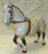 A Beswick Percheron shire horse   CONDITION REPORTS  left hand ear has been repaired in several