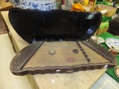 A Yangqin or Chinese hammered dulcimer